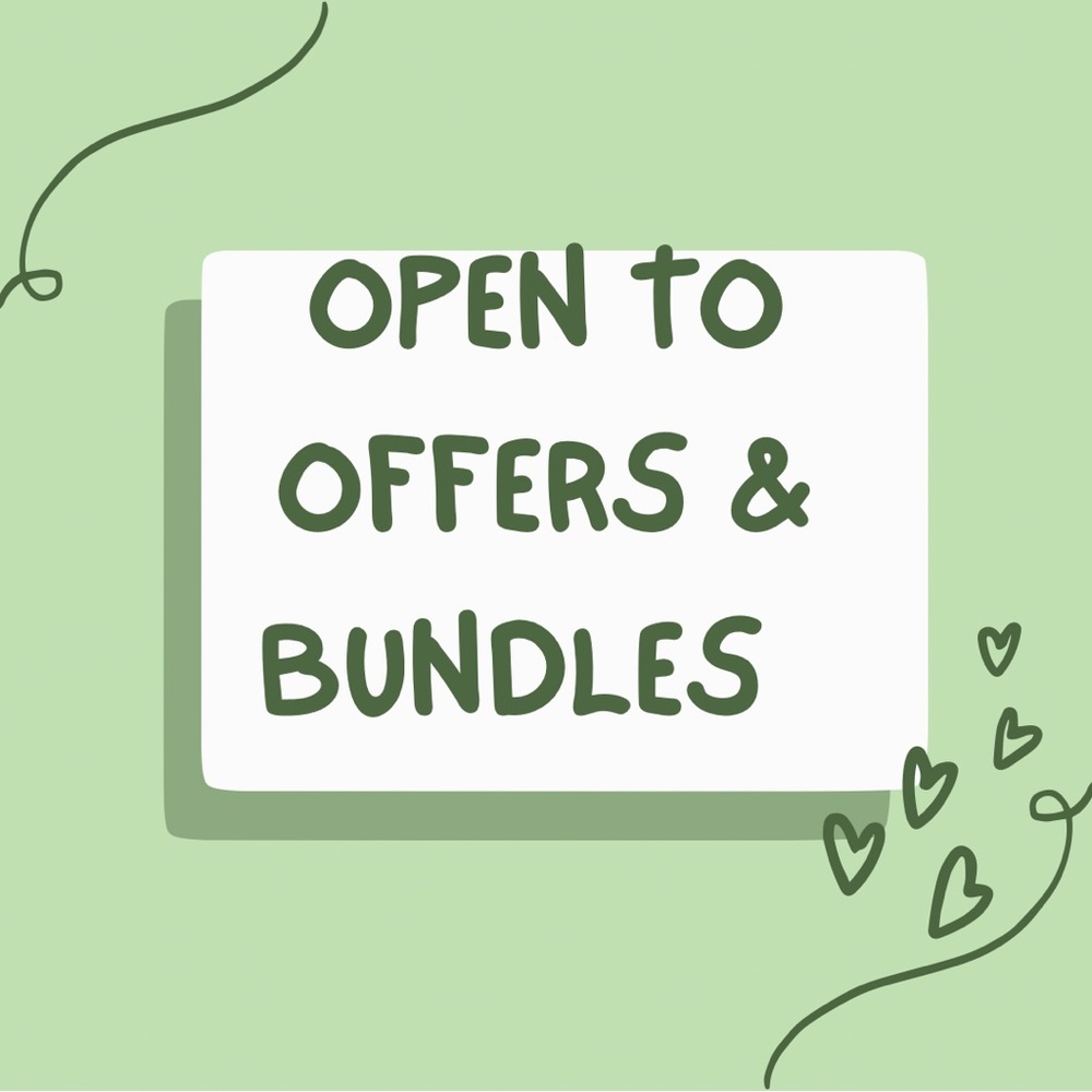 Visit my closet, open to offers & bundles have a lot more things coming✨✨🎉